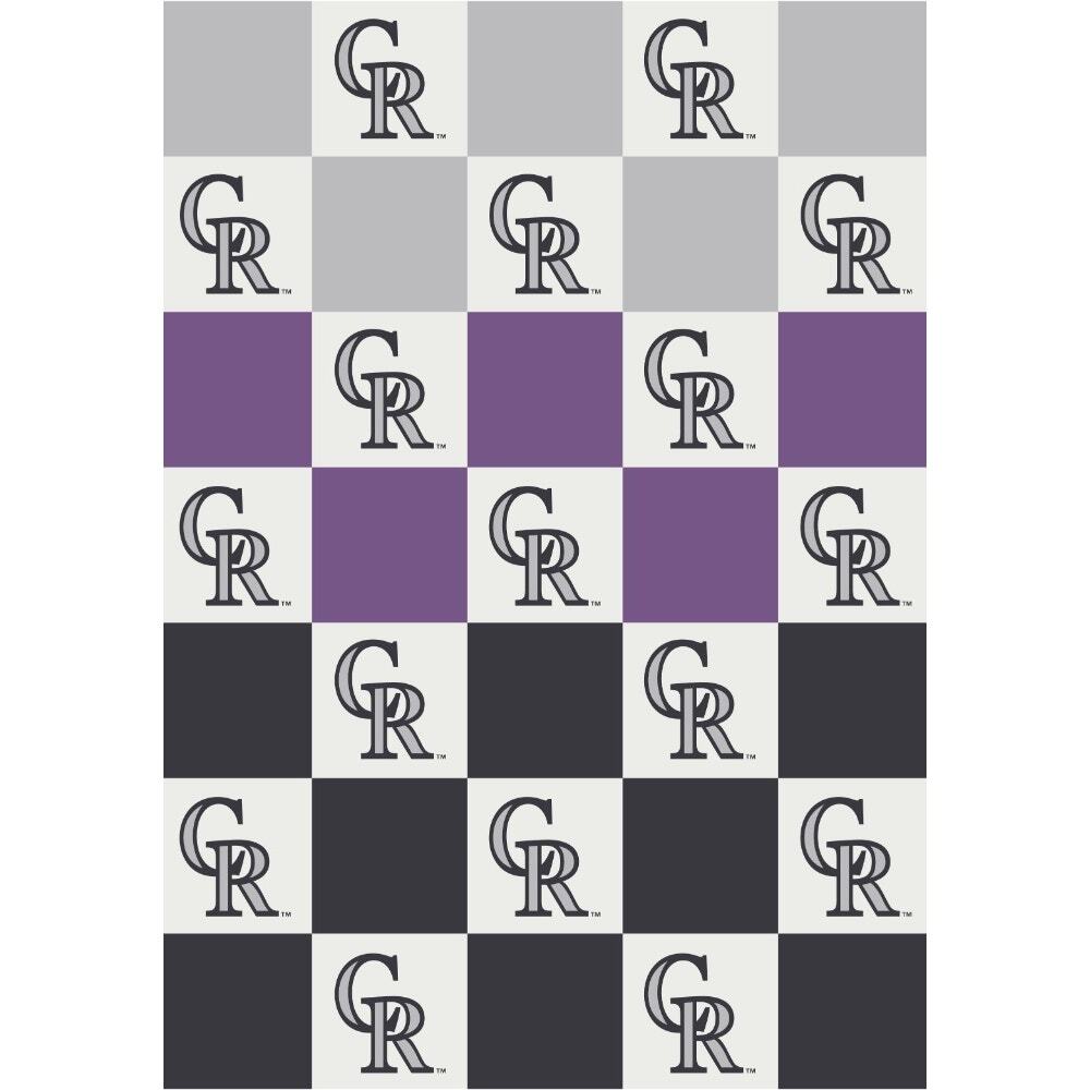 NEW Colorado Rockies Buttery Blanket Ombre Check 50x70 MLB Cozy Soft Plush Throw